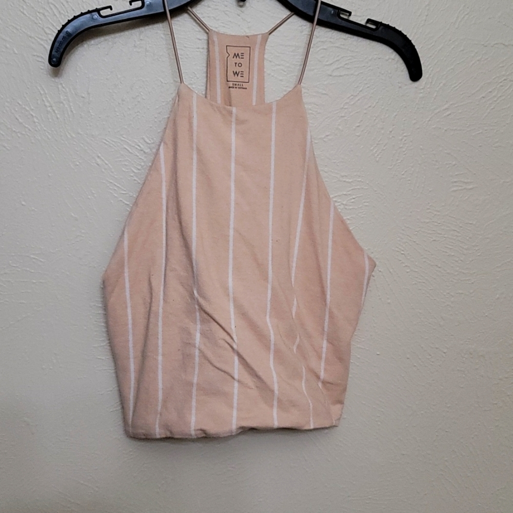 Womens Sm Me to We halter crop top tank